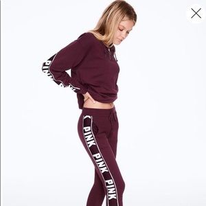 Victoria's secret PINK MAROON sweatsuit, Hoodie.